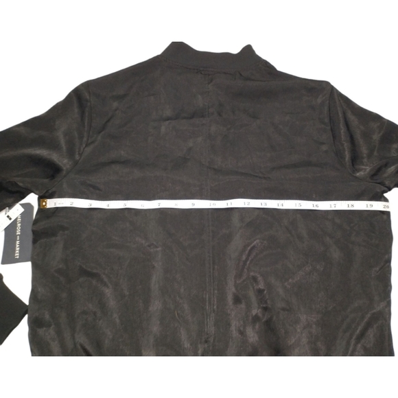Melrose & Market Jacket Size S Black Satin - Picture 4 of 10